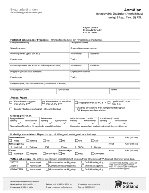 Attefallshus Building Permit Application