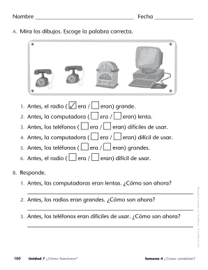Ejercicio de español