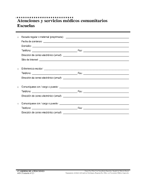 Atenciones y servicios médicos comunitarios