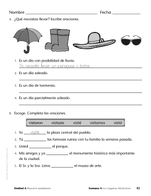 Formulario de clima y viaje