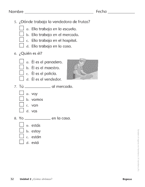 Examen de español