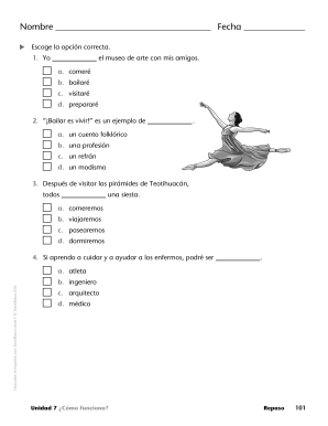 Ejercicio de español