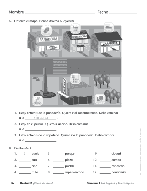 Ejercicio de español