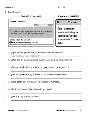 Formulario de solicitud de empleo