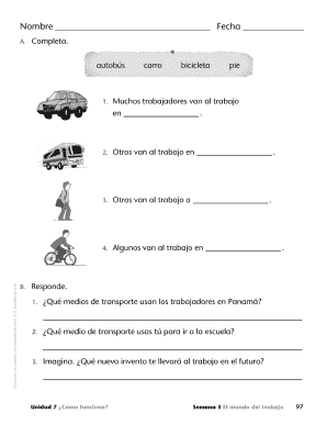 Formulario de Transporte al Trabajo