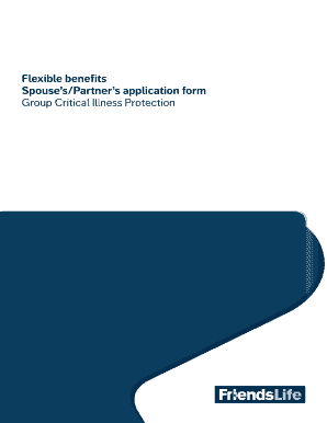 Spouse’s Partner’s Application Form for Group Critical Illness Protection