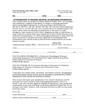 Authorization to Release Medical Information