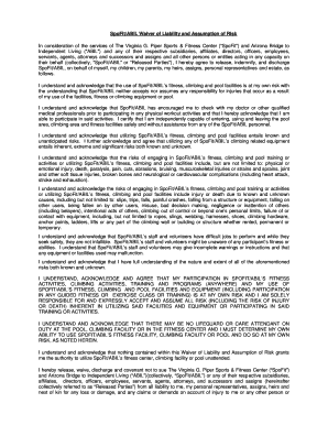 SpoFit/ABIL Waiver of Liability and Assumption of Risk