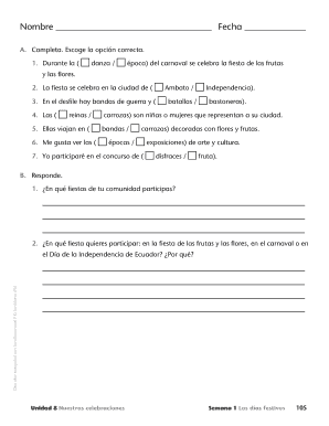 Examen de español