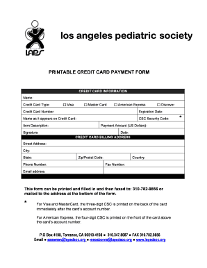 Credit Card Payment Form