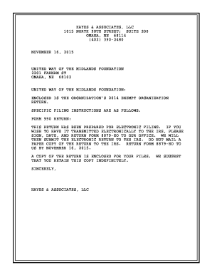 IRS Form 990 2014