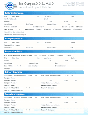 Patient Information Form