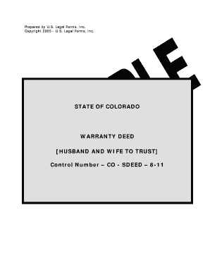 Colorado Warranty Deed