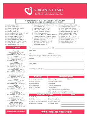 Virginia Heart Patient Referral Form