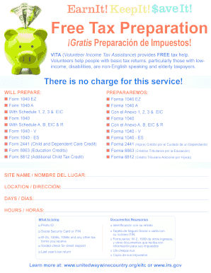 Free Tax Preparation Service