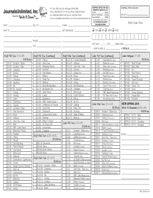 Retail Order Form