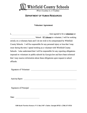 Volunteer Agreement
