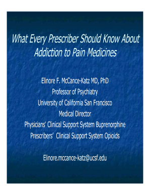 Prescriber Guide on Opioid Addiction