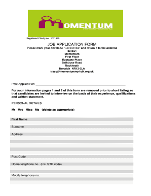 Job Application Form