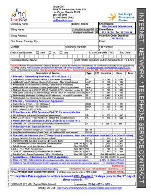 Smart City Network Service Contract