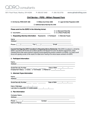 QDRO Request Form