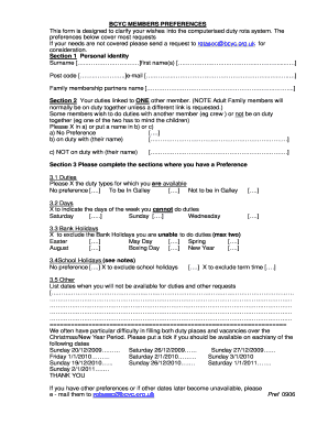 BCYC MEMBERS PREFERENCIES form 0906doc - bristolcorinthian org