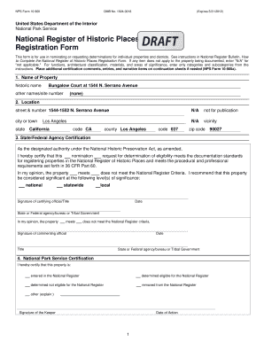 National Register of Historic Places Registration Form