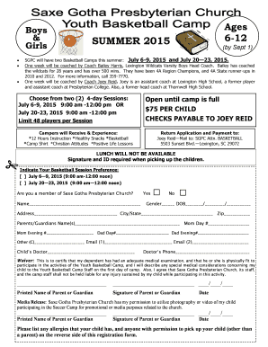 Fillable Online Saxegotha Summer 2015 Saxe Gotha Presbyterian Church Saxegotha Fax Email Print Pdffiller