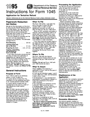 IRS Form 1045