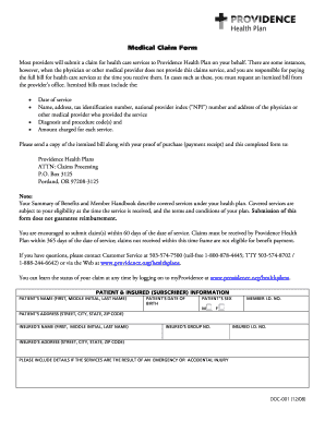 Medical Claim Form
