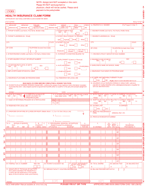 Health Insurance Claim Form