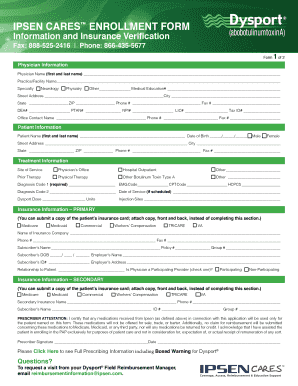 Ipsen Cares Enrollment Form
