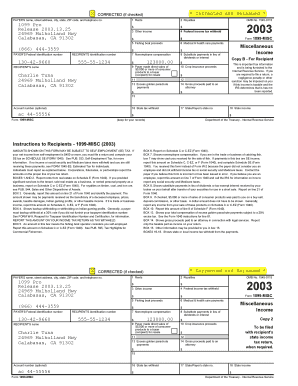 Form 1099-MISC 2003