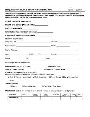 1 to 500 numbers chart - Request for STARS Technical Assistance Updated: 8/26/14 STARS technical assistance is available for STARS Standards support in maintaining your STAR level or in moving to the next higher STAR level - childcareconsultants