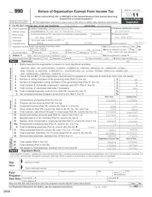 Form 990 Return of Organization Exempt From Income Tax