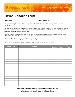 Offline Donation Form