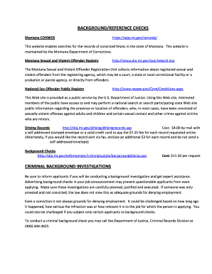 Montana Background Check Authorization Form