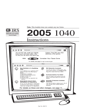 IRS Form 1040 Instructions