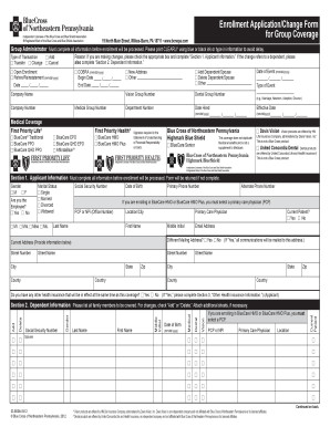 Enrollment Application for Group Coverage