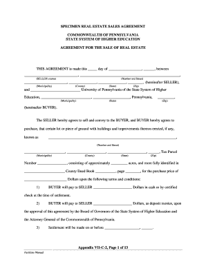 Real Estate Sales Agreement