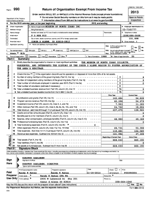 Form 990 Return of Organization Exempt From Income Tax