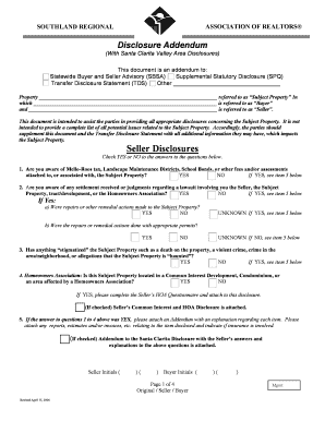 California Disclosure Addendum