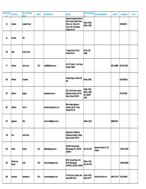 Indian Statistical Institute Membership Form