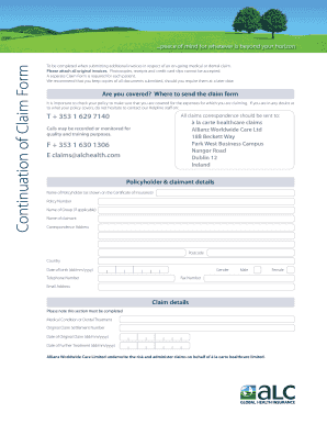 Healthcare Claim Form