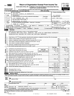 Form 990 Return of Organization Exempt From Income Tax