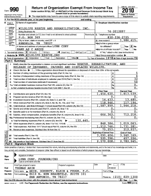 Form 990 Tax Return for Nonprofits