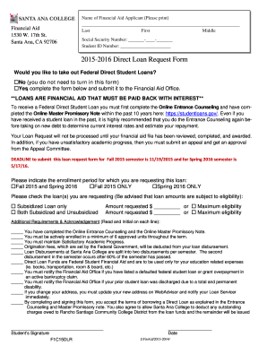 2015-2016 Direct Loan Requestpub - sac