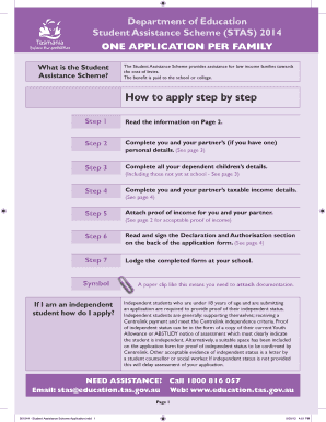 Student Assistance Scheme Application