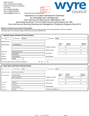 Lawful Development Certificate Application