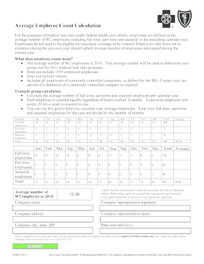 Employee Count Calculation Form